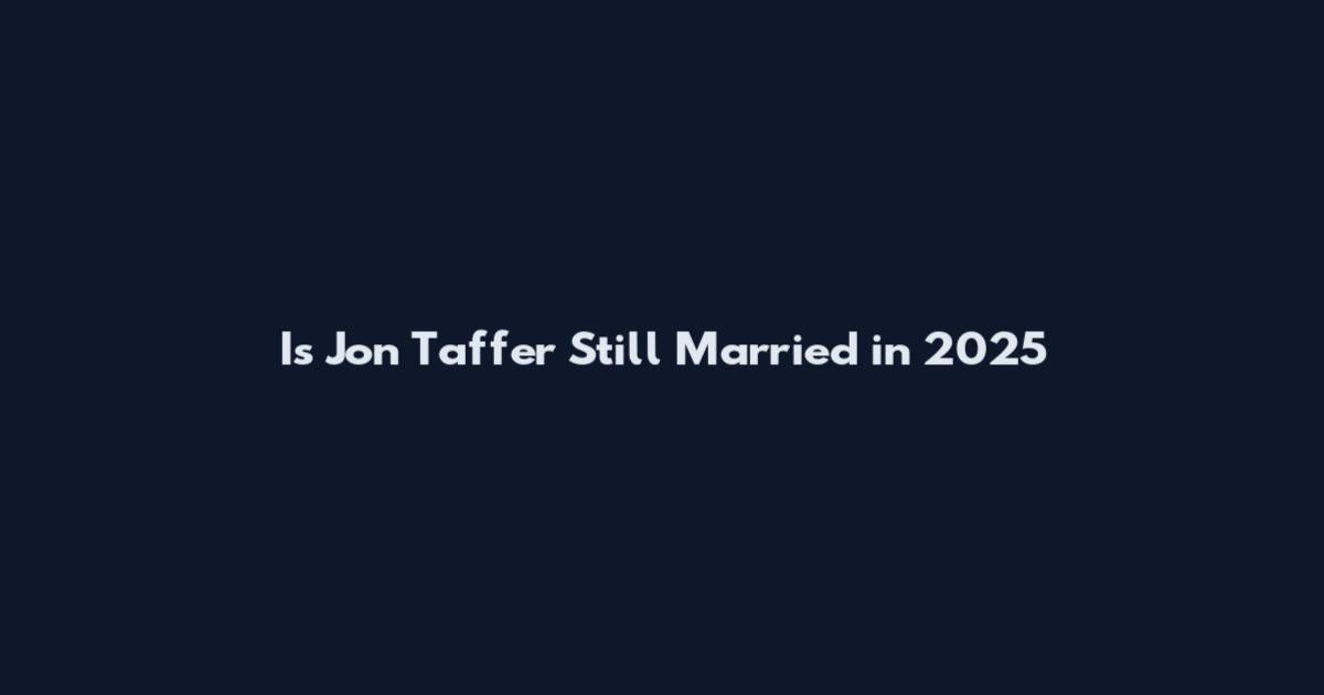 Is Jon Taffer Still Married in 2025
