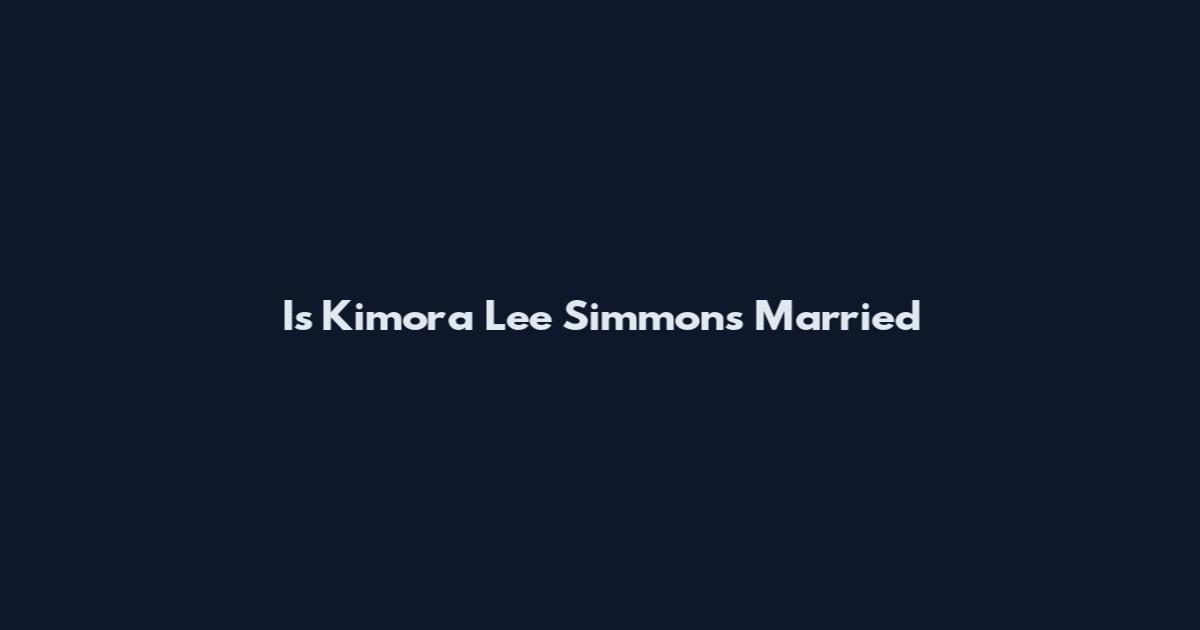 Is Kimora Lee Simmons Married