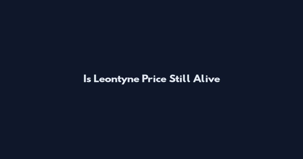 Is Leontyne Price Still Alive