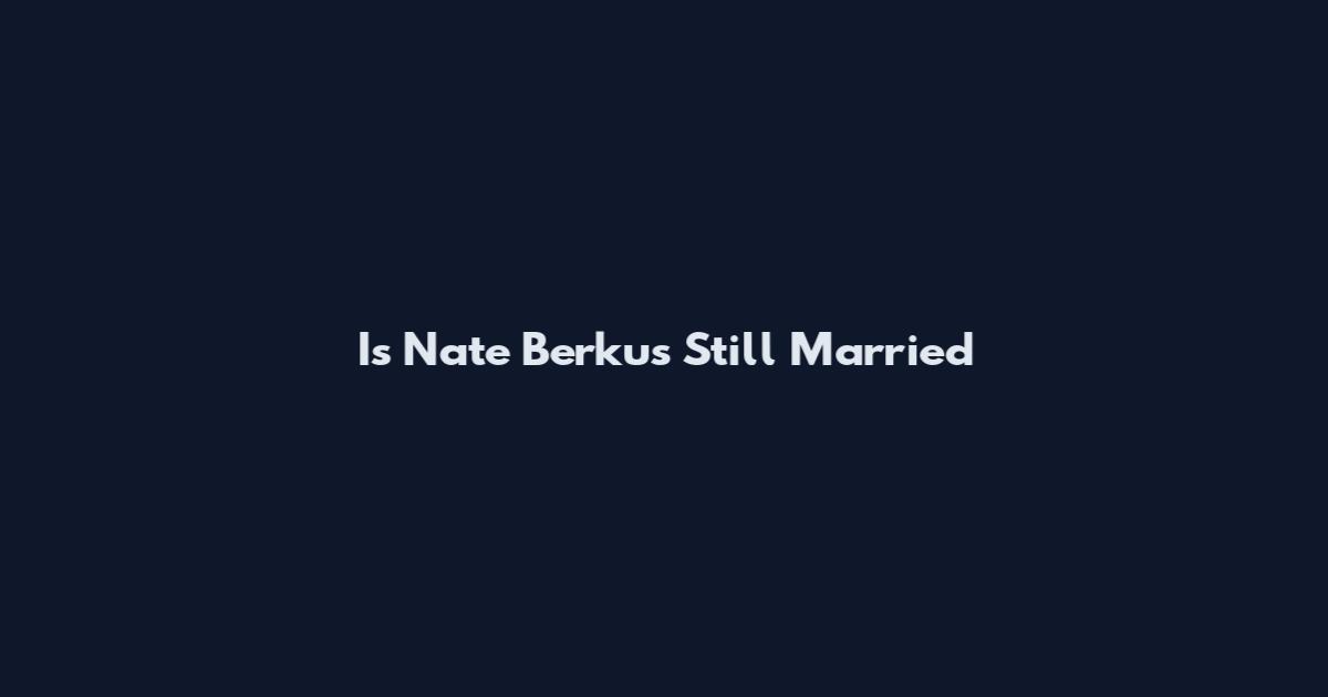 Is Nate Berkus Still Married