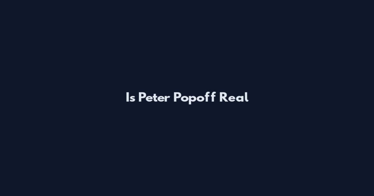 Is Peter Popoff Real