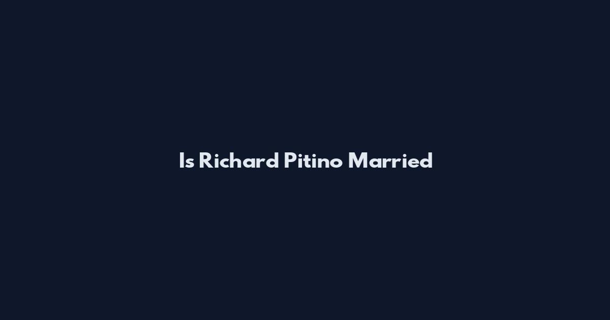 Is Richard Pitino Married