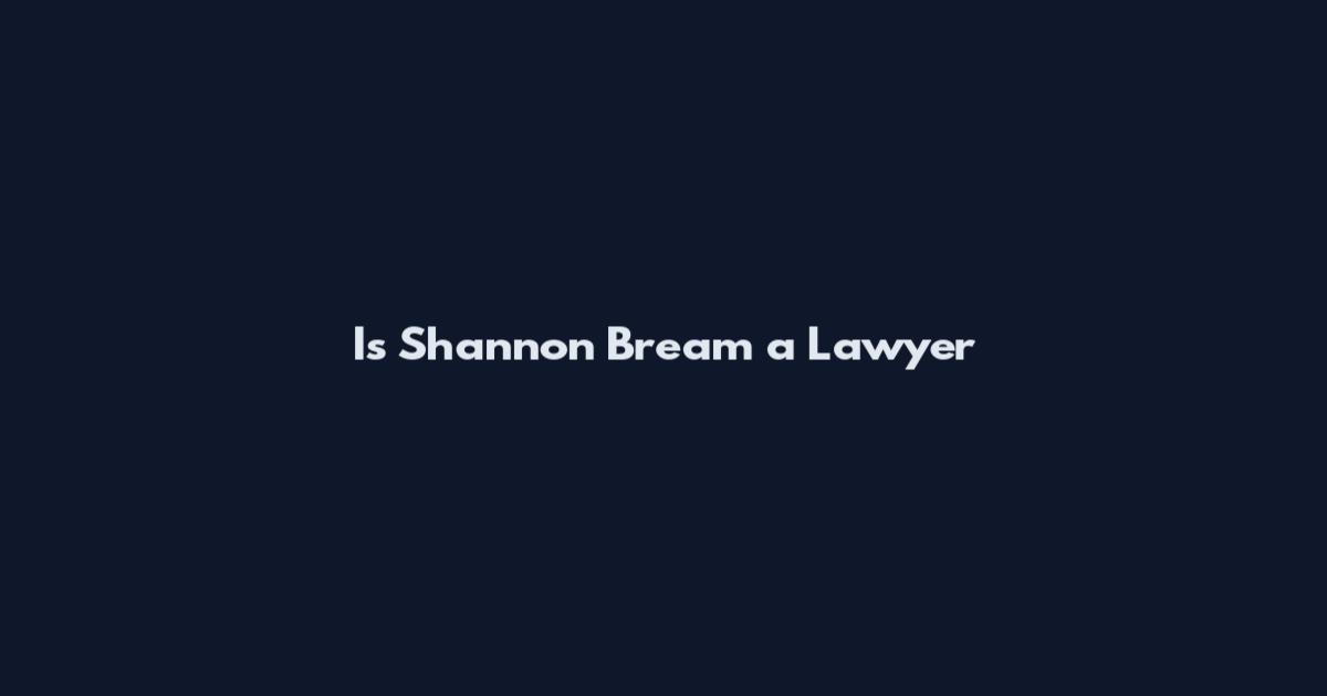 Is Shannon Bream a Lawyer