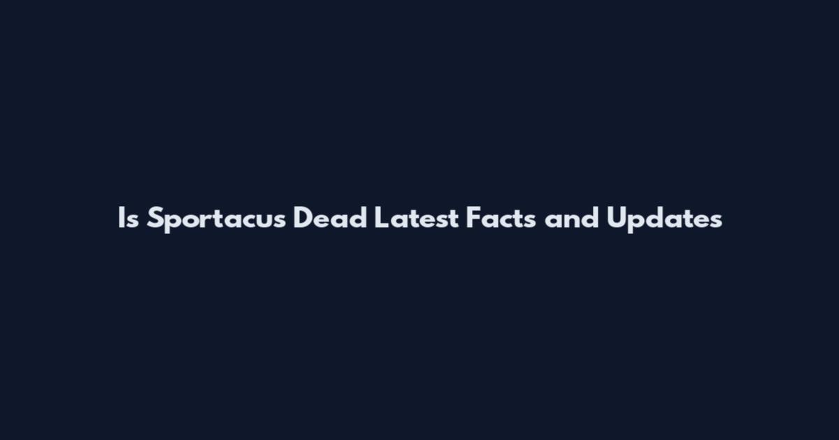 Is Sportacus Dead Latest Facts and Updates