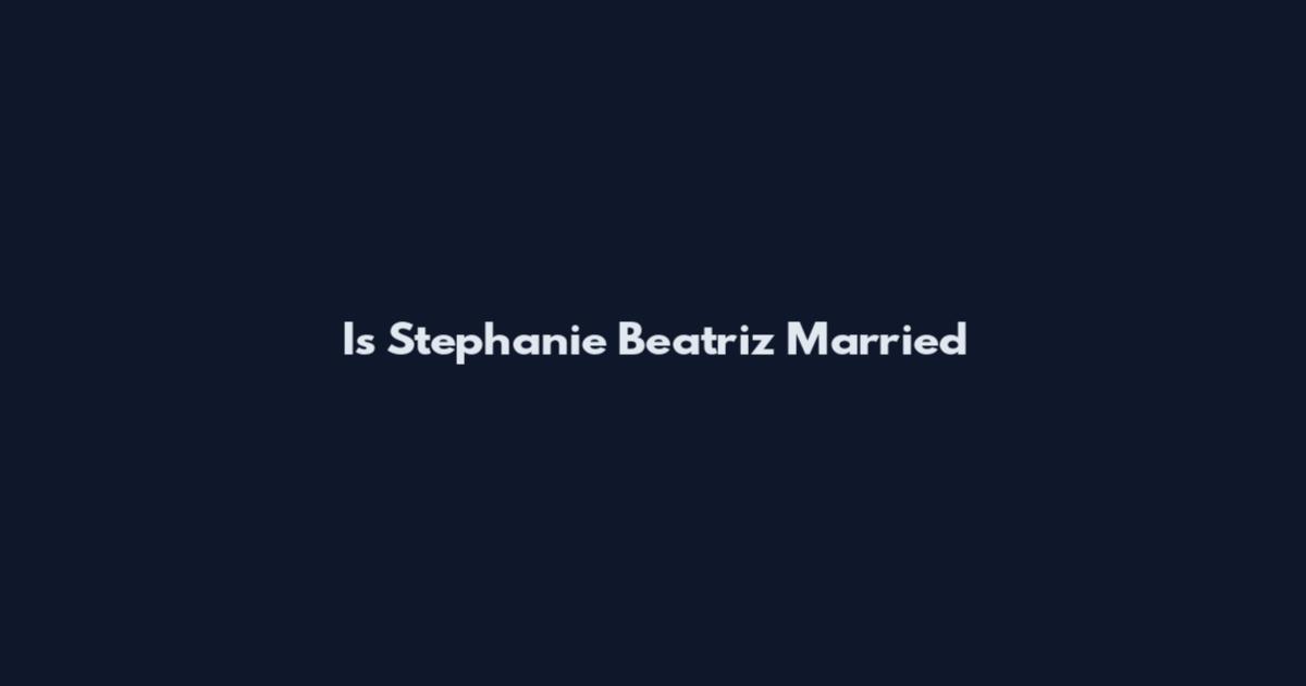 Is Stephanie Beatriz Married