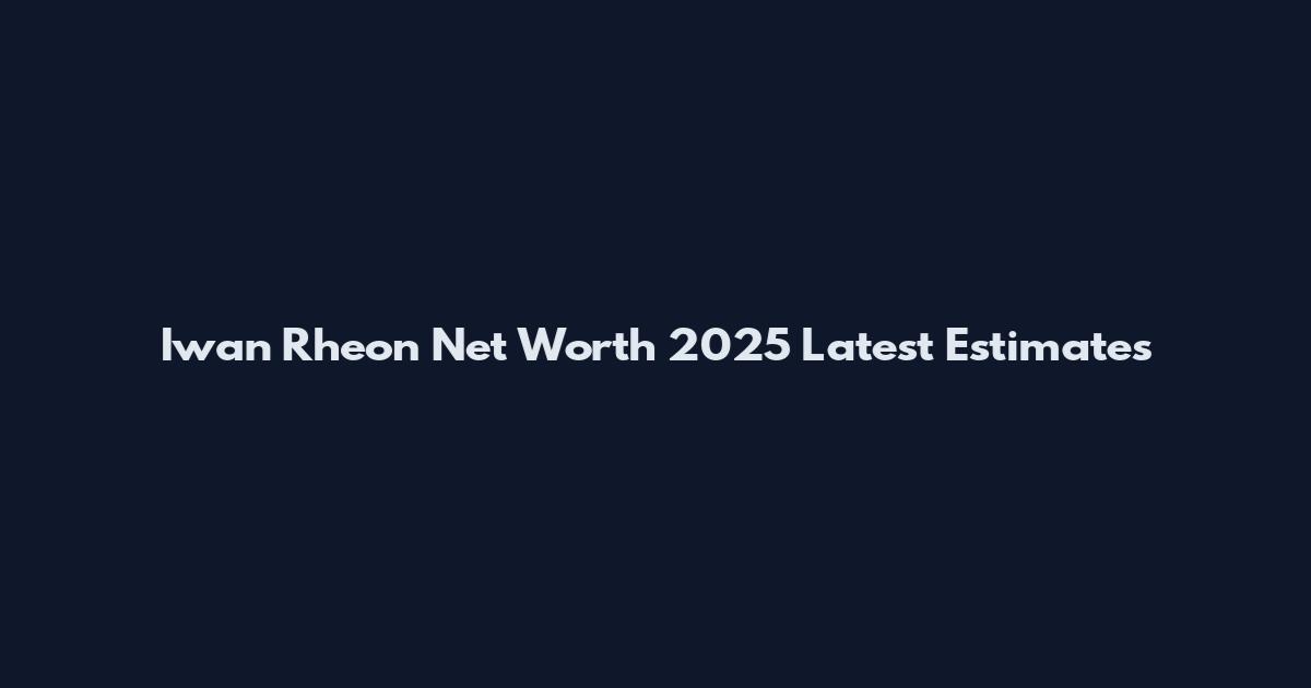 Iwan Rheon Net Worth 2025 Latest Estimates