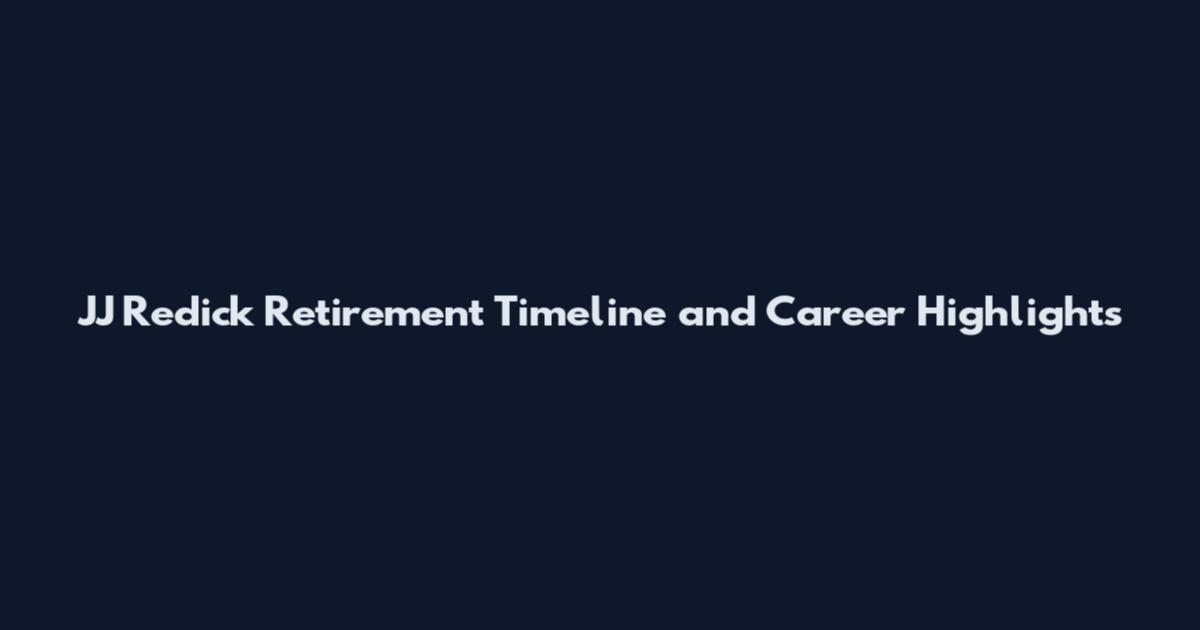 JJ Redick Retirement Timeline and Career Highlights