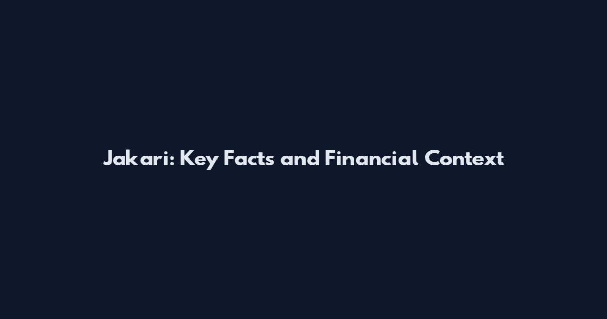 Ja'kari: Key Facts and Financial Context