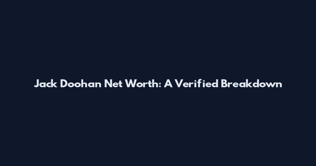 Jack Doohan Net Worth: A Verified Breakdown