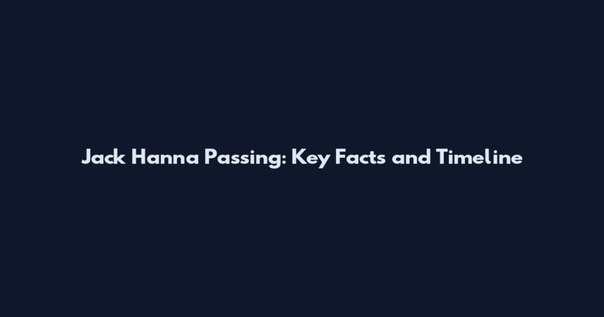 Jack Hanna Passing: Key Facts and Timeline
