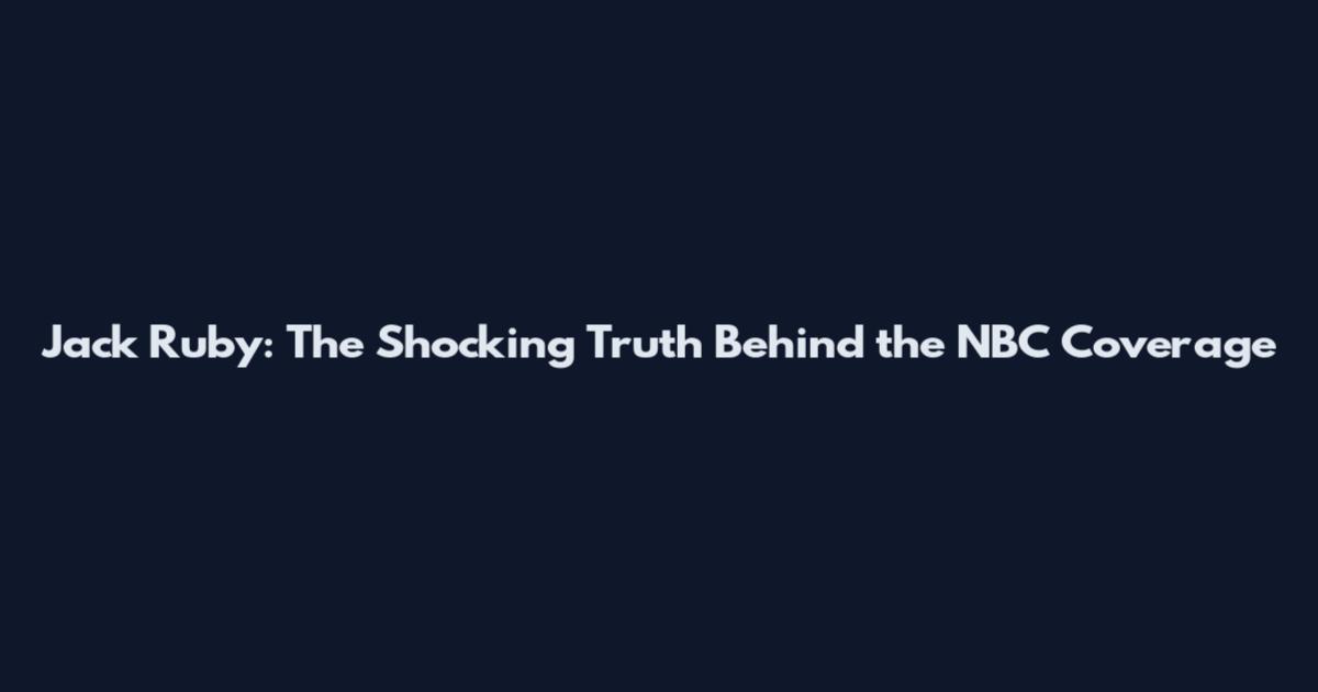 Jack Ruby: The Shocking Truth Behind the NBC Coverage