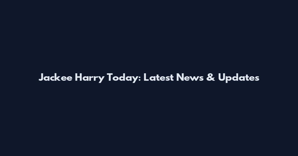 Jackee Harry Today: Latest News & Updates