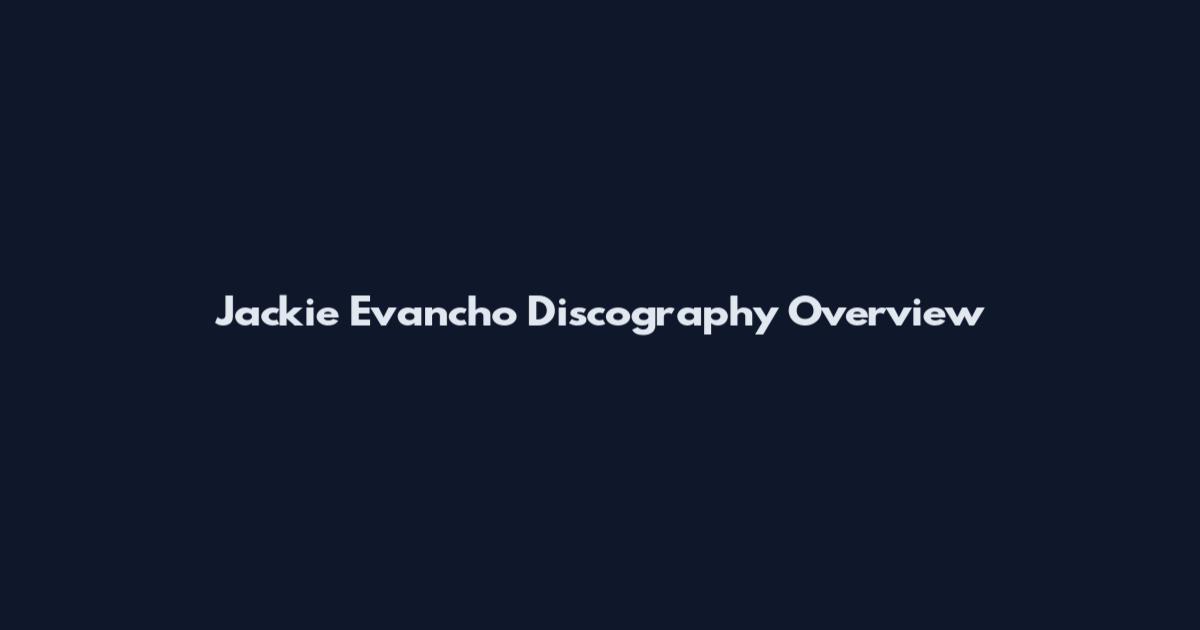 Jackie Evancho Discography Overview