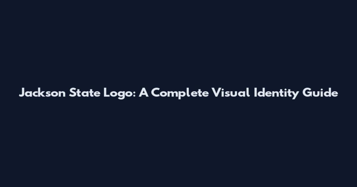Jackson State Logo: A Complete Visual Identity Guide