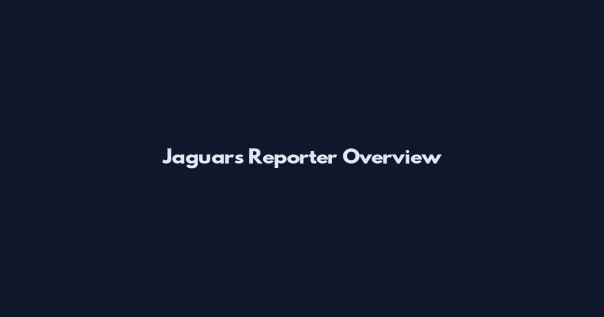 Jaguars Reporter Overview