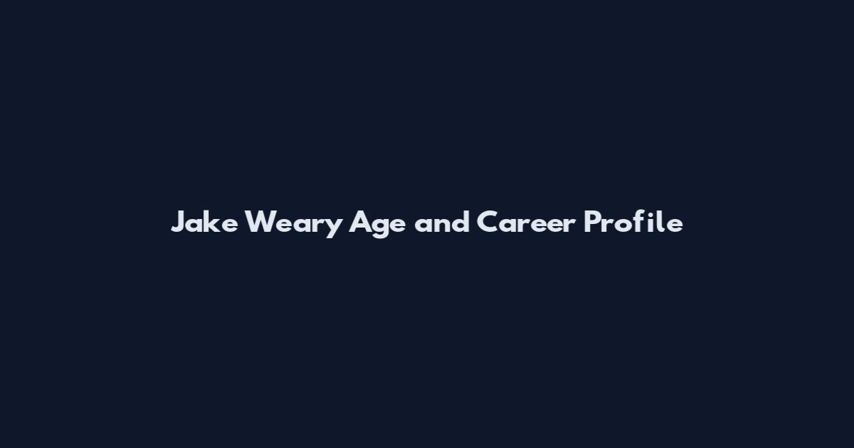 Jake Weary Age and Career Profile