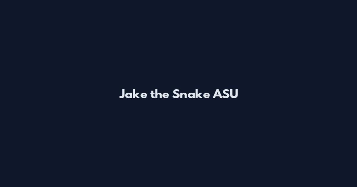 Jake the Snake ASU