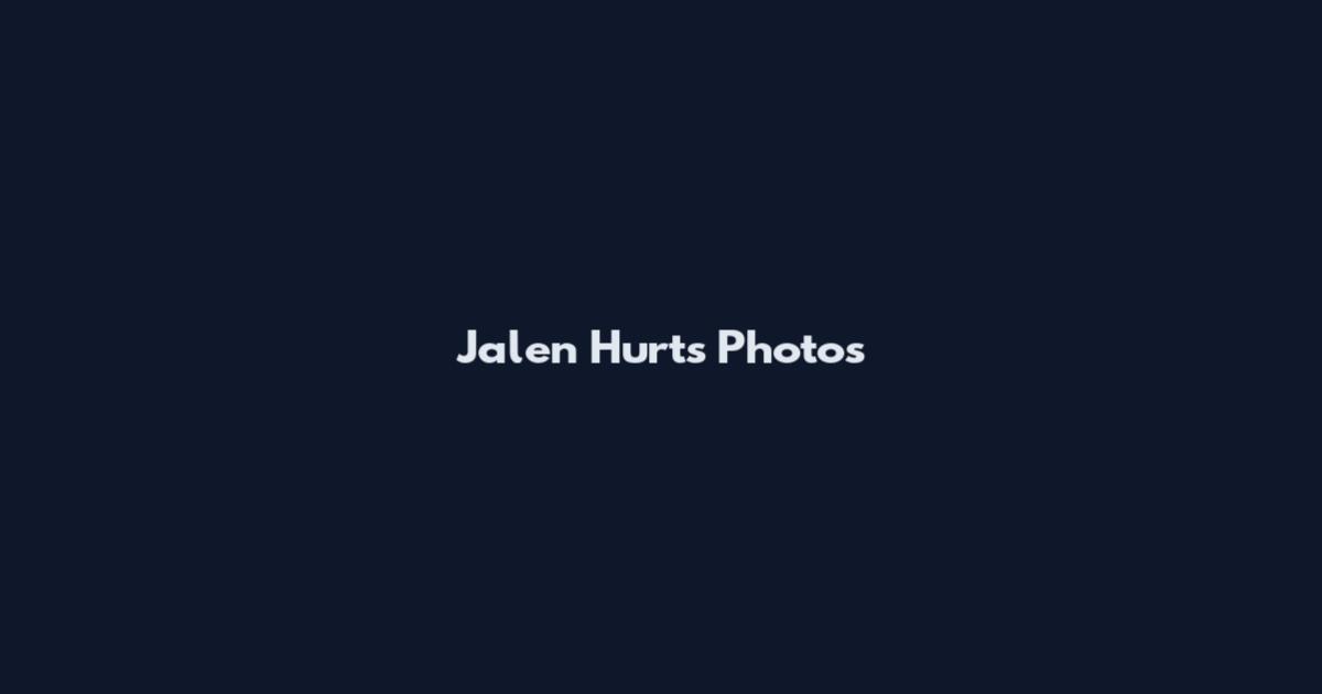 Jalen Hurts Photos