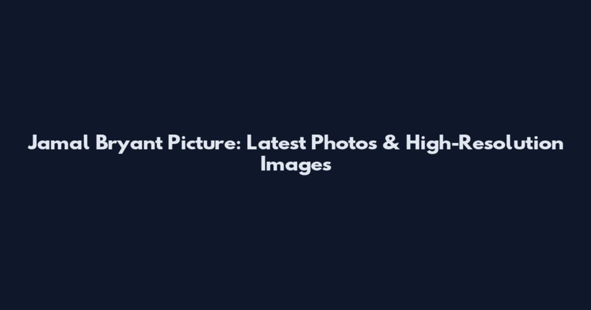 Jamal Bryant Picture: Latest Photos & High-Resolution Images