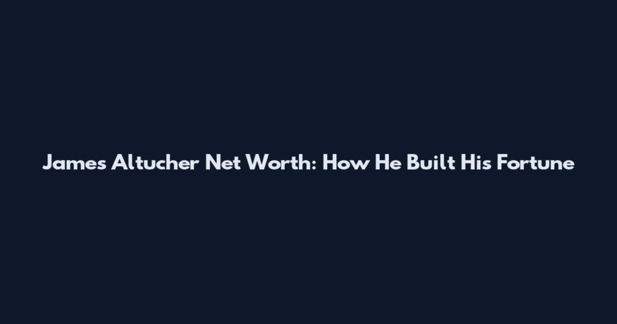 James Altucher Net Worth: How He Built His Fortune