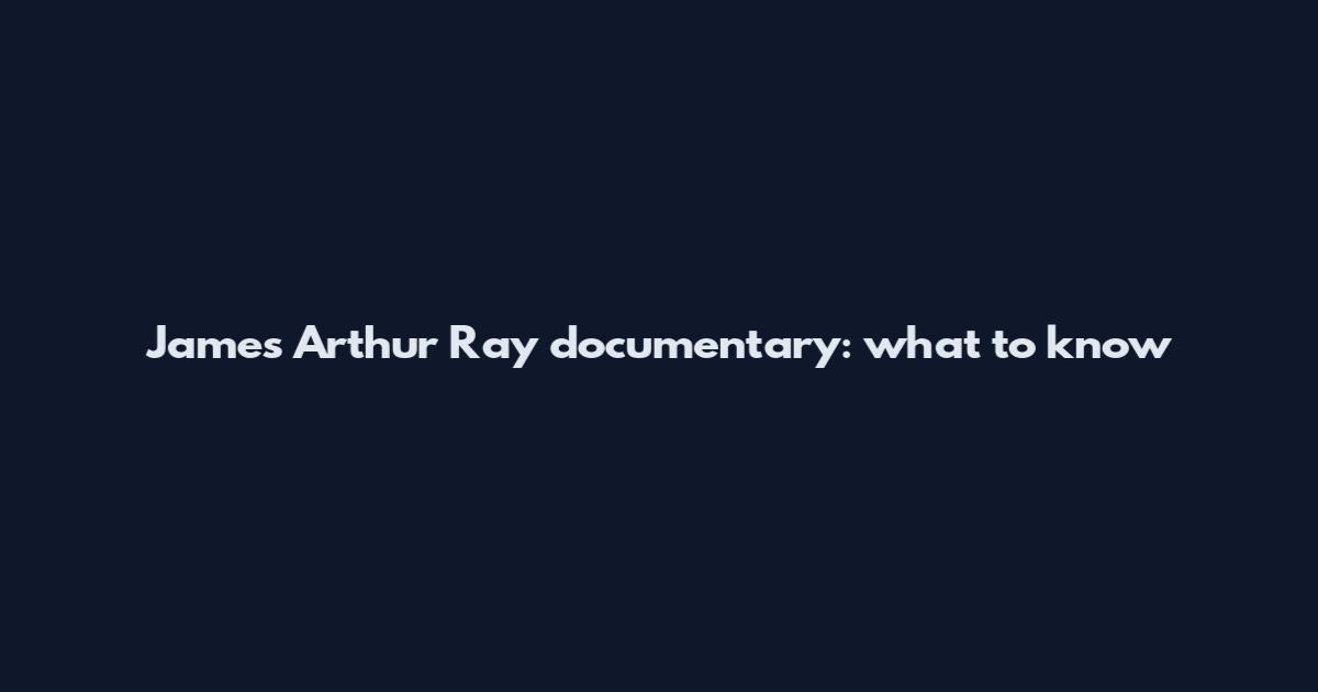 James Arthur Ray documentary: what to know