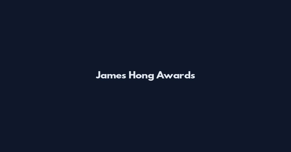 James Hong Awards
