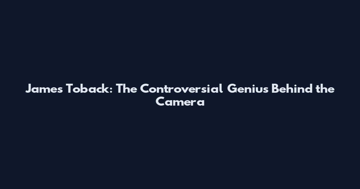James Toback: The Controversial Genius Behind the Camera