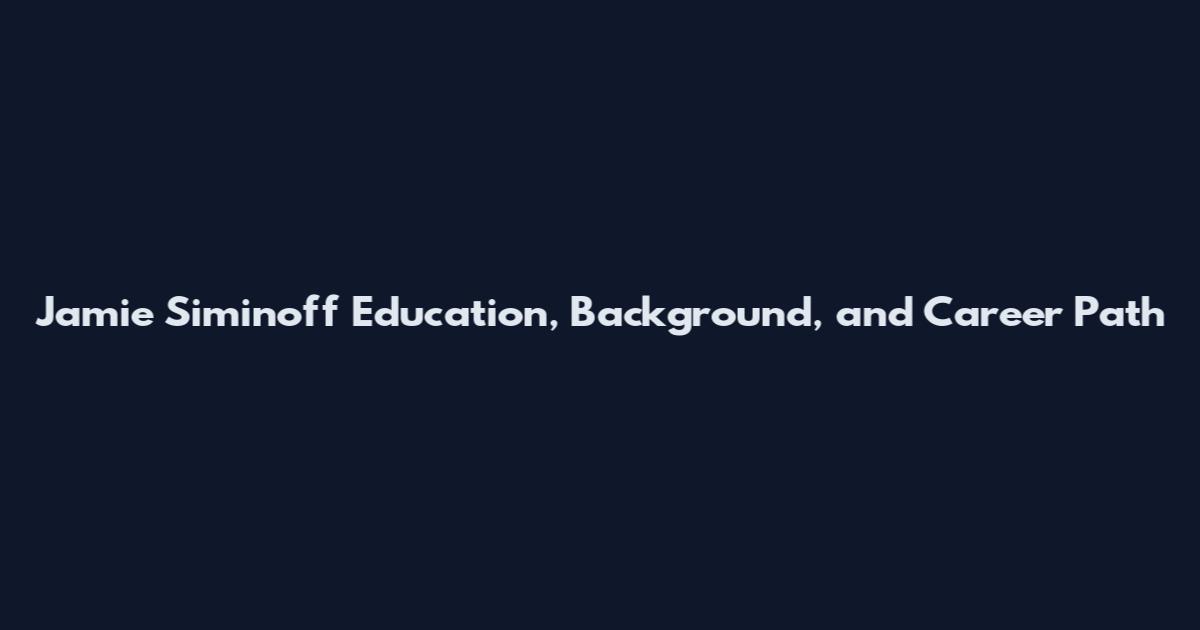 Jamie Siminoff Education, Background, and Career Path