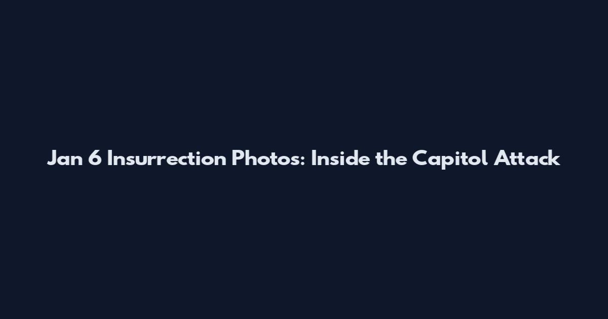 Jan 6 Insurrection Photos: Inside the Capitol Attack