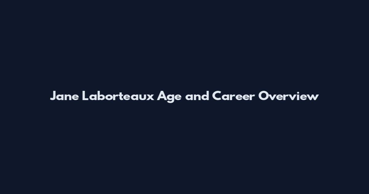 Jane Laborteaux Age and Career Overview