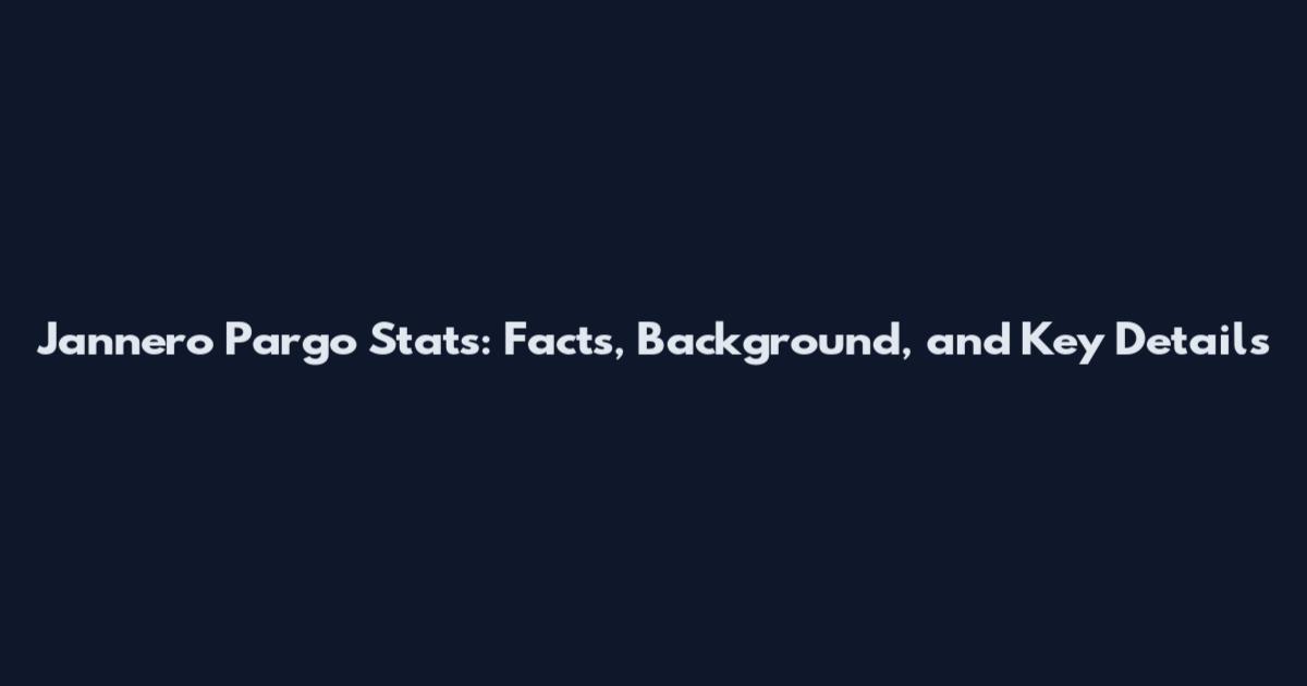Jannero Pargo Stats: Facts, Background, and Key Details
