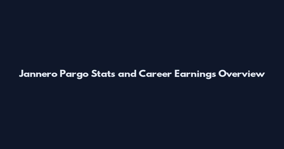 Jannero Pargo Stats and Career Earnings Overview
