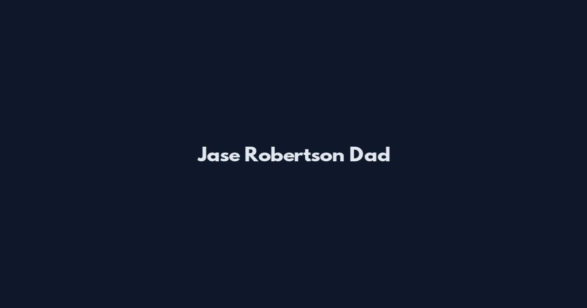 Jase Robertson Dad