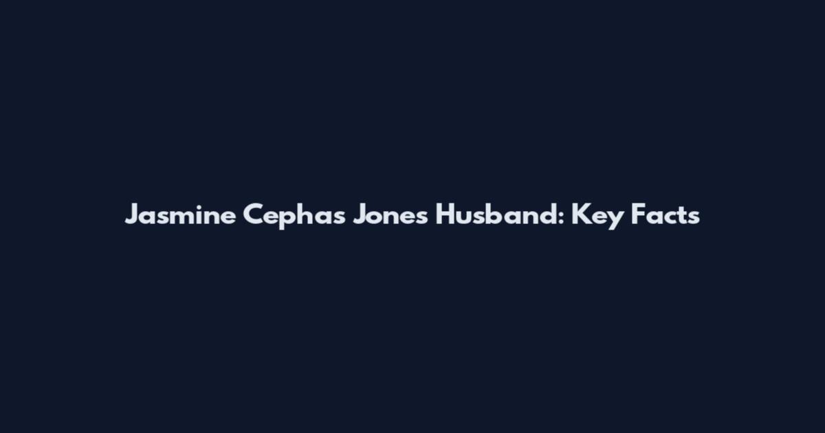 Jasmine Cephas Jones Husband: Key Facts