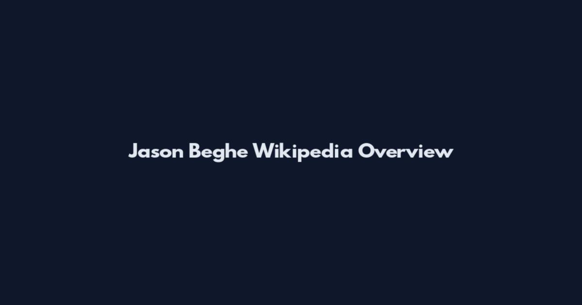 Jason Beghe Wikipedia Overview