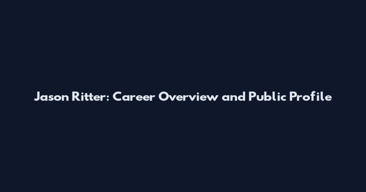 Jason Ritter: Career Overview and Public Profile