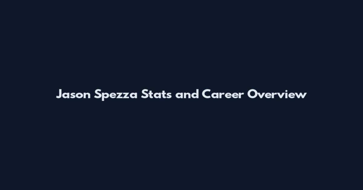 Jason Spezza Stats and Career Overview