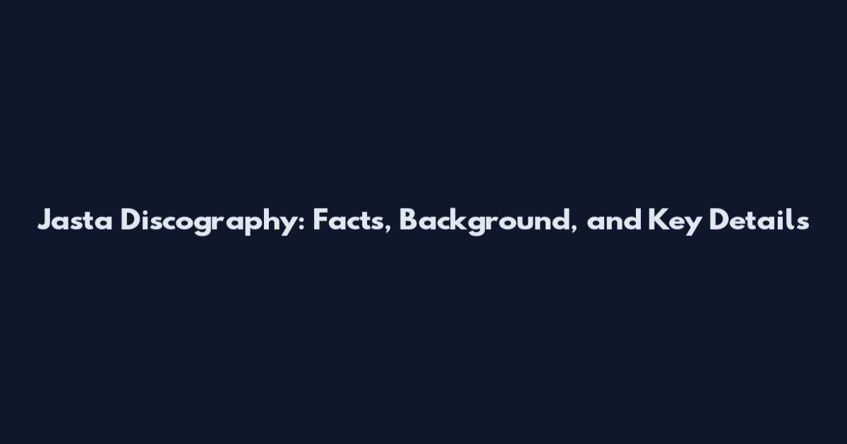 Jasta Discography: Facts, Background, and Key Details