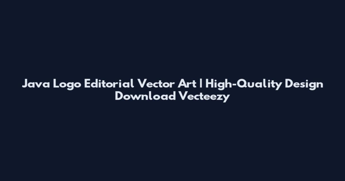 Java Logo Editorial Vector Art | High-Quality Design Download Vecteezy