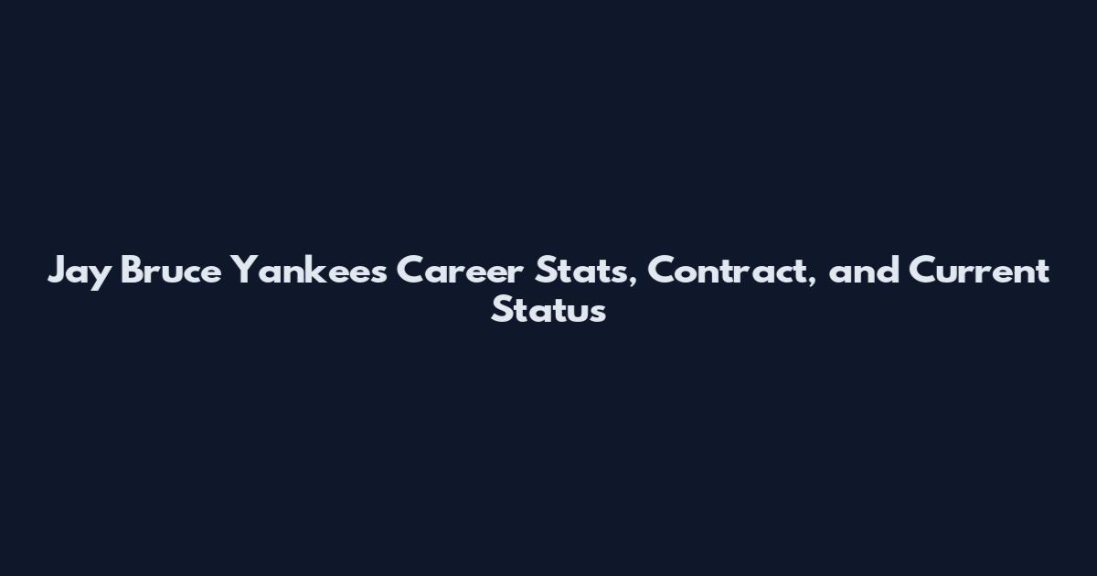 Jay Bruce Yankees Career Stats, Contract, and Current Status