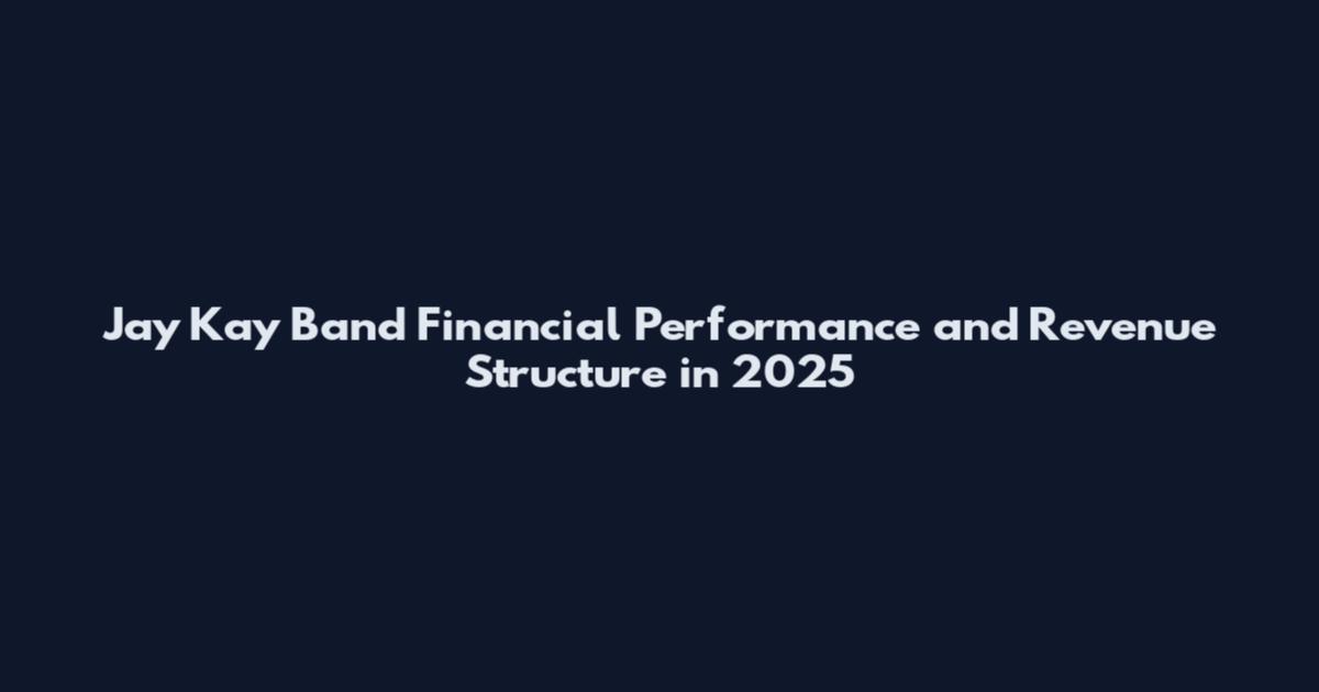 Jay Kay Band Financial Performance and Revenue Structure in 2025
