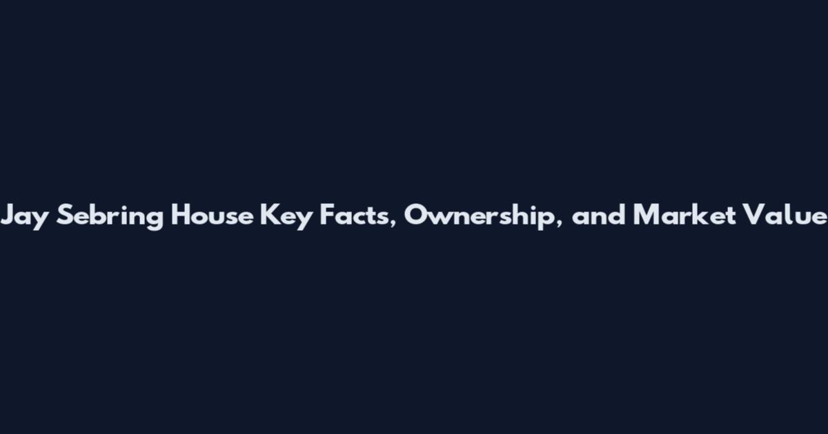 Jay Sebring House Key Facts, Ownership, and Market Value