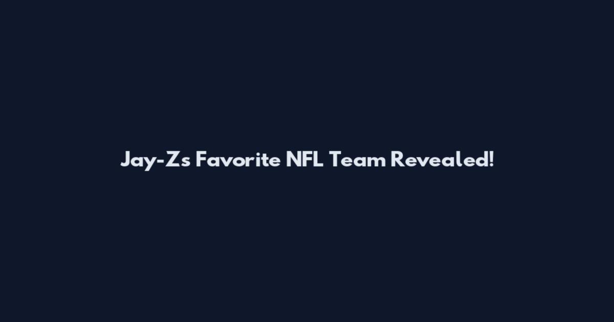 Jay-Z's Favorite NFL Team Revealed!