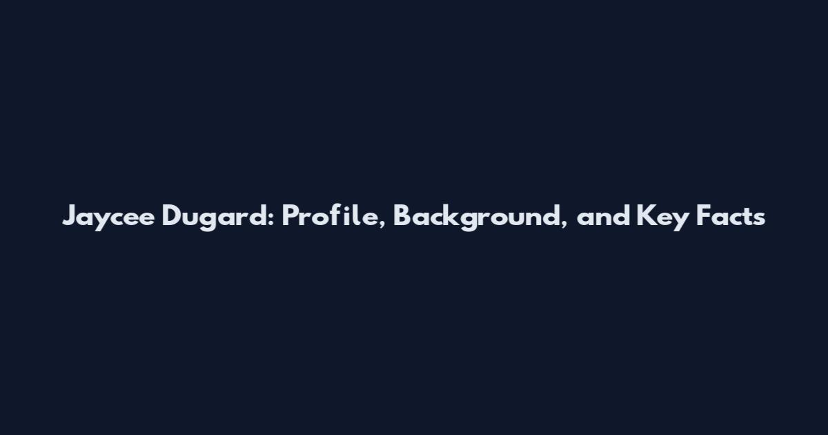 Jaycee Dugard: Profile, Background, and Key Facts