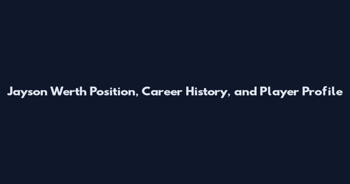Jayson Werth Position, Career History, and Player Profile