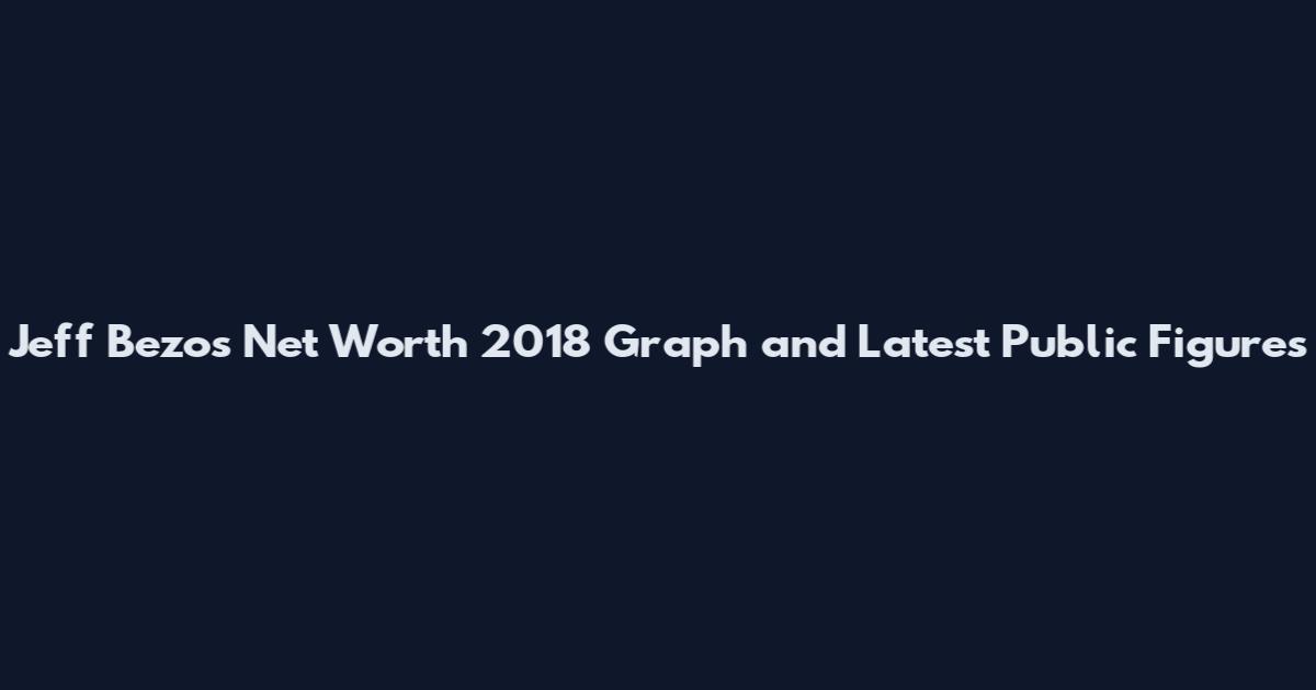 Jeff Bezos Net Worth 2018 Graph and Latest Public Figures