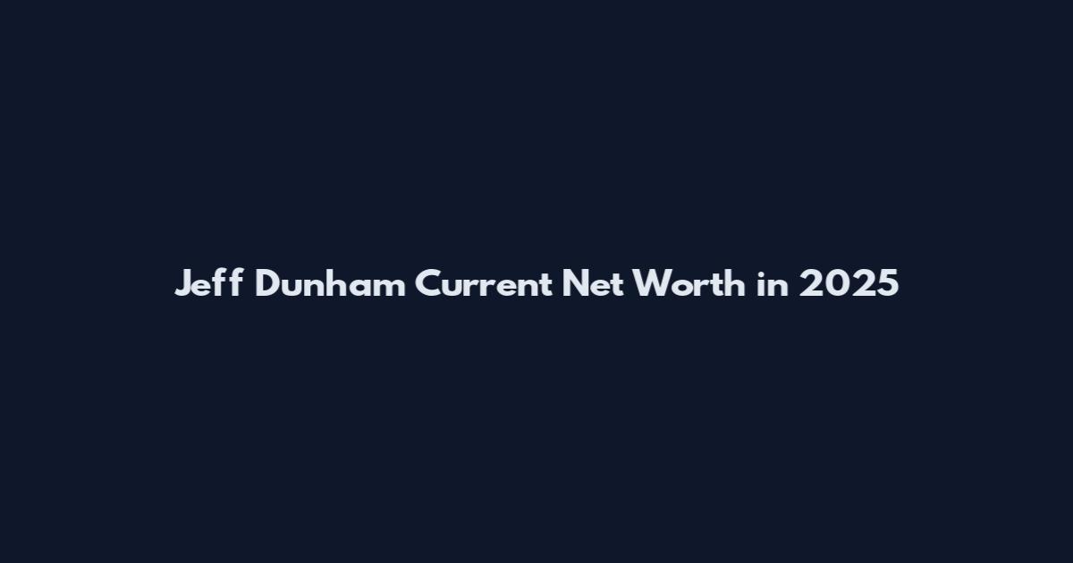 Jeff Dunham Current Net Worth in 2025