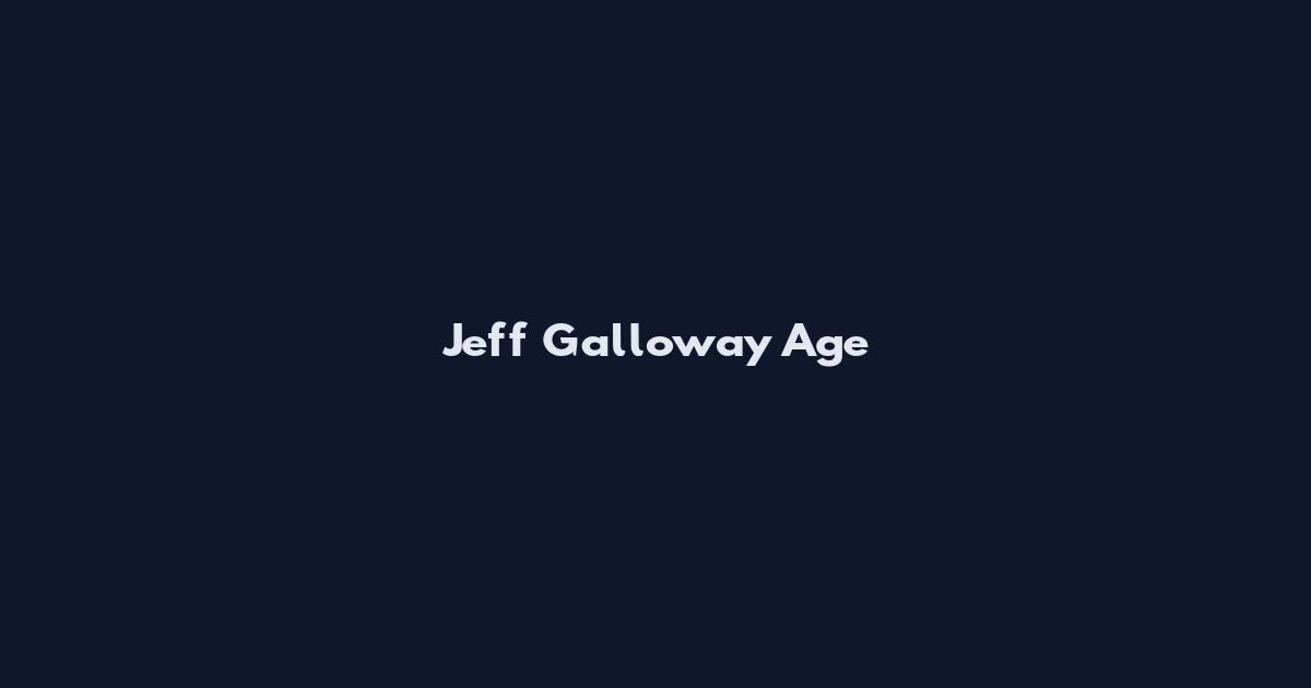 Jeff Galloway Age