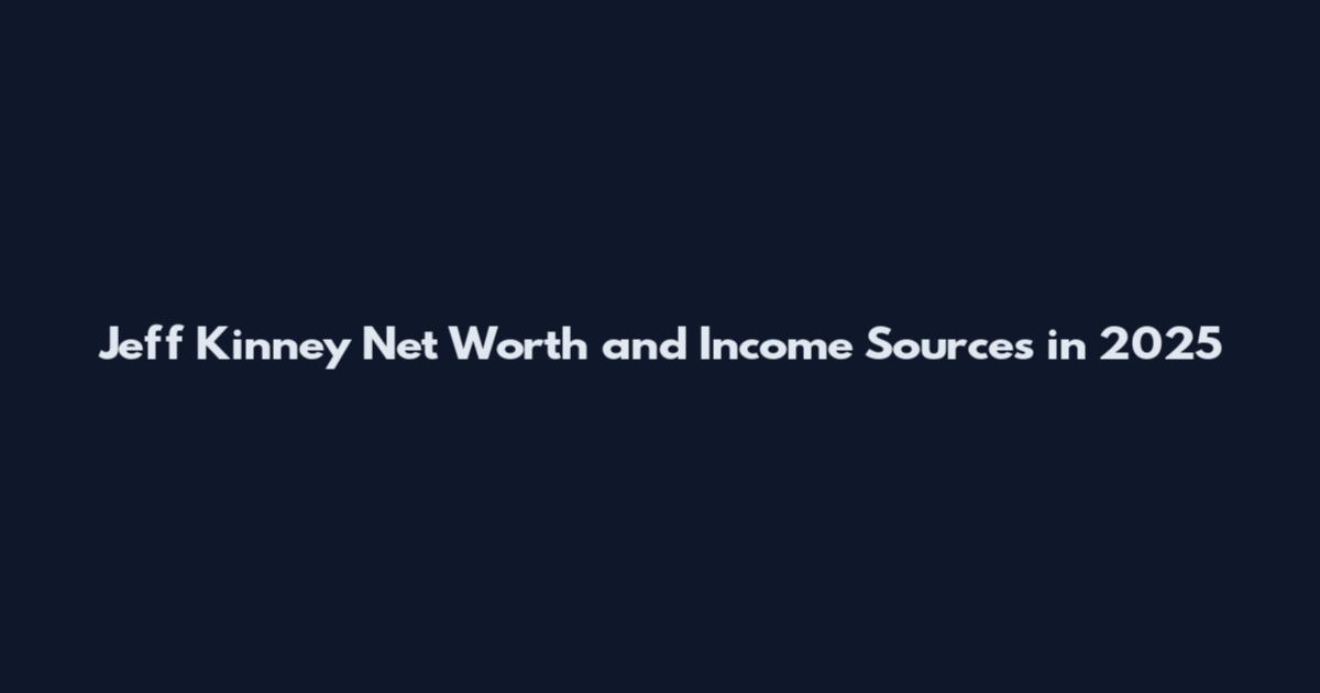 Jeff Kinney Net Worth and Income Sources in 2025