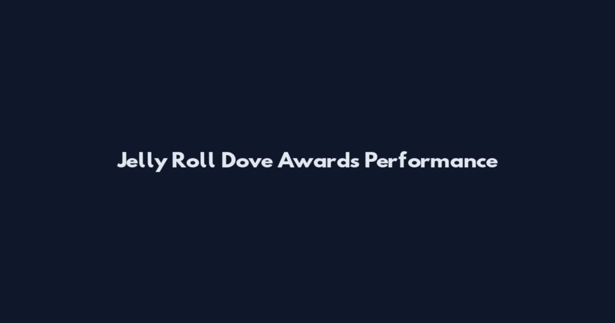 Jelly Roll Dove Awards Performance